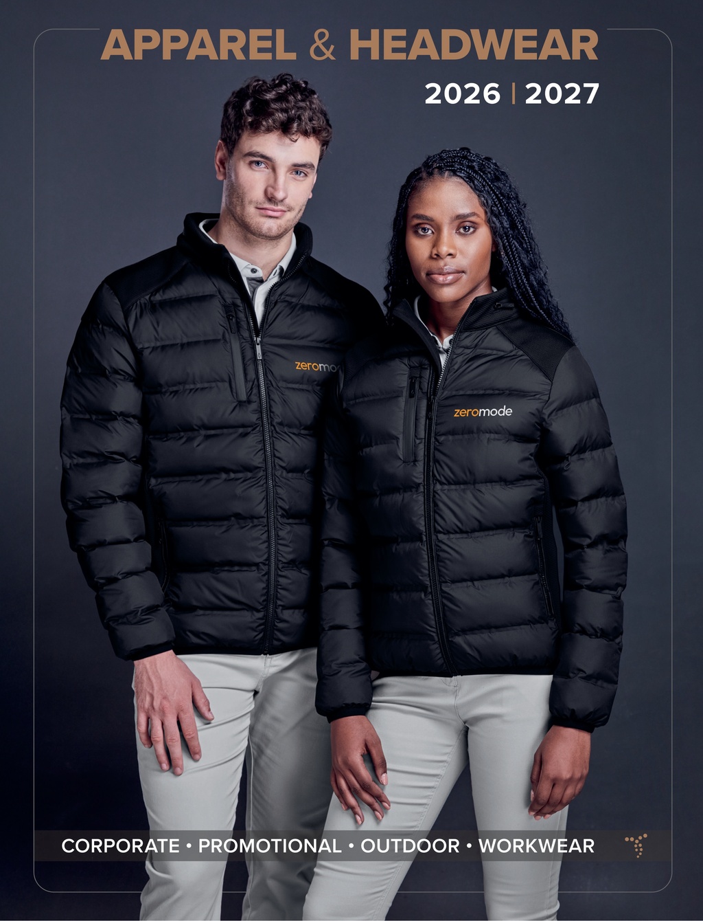 Amrod branded apparel catalogue cover. T-shirts, hoodies, corporate wear for Gauteng businesses